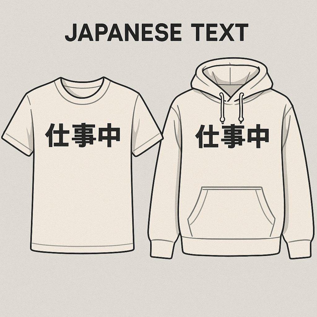 Japanese Text T-shirts